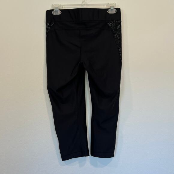 Under Armour Heat Gear Compression Capri Black Women's L - Picture 2 of 6